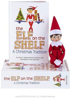 The Elf on the Shelf Scout Girl (Light Tone/Blue Eyed Girl) With Magifreez Rainbow Snow Pixie  - Image 2