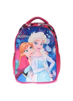 Kuber Industries Kuber Industries School Bag For Girls, Boys|Disney Frozen Print Kids School Bag|3 Compartment With Durable Zip (Pink)  - Image 2