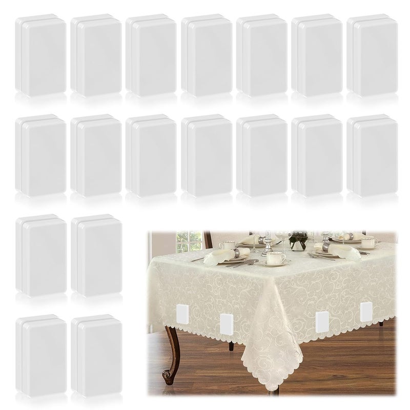 ANGAR 36pcs Outdoor Curtain Weights, Waterproof Magnetic Curtain Weights, Heavy Drapery Weights Bottom, Weighted Magnets for Heavy Wind, Shower Curtain, Garden Flag, Tablecloth (White) - Image 1
