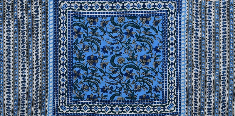 Blizz Mont | Ethnic Motif Printed Cushion Cover | Pure Cotton | Size- 16 x 16 inches- Set of 5- (BM1025-BLUE-JL)-C1 - Image 3