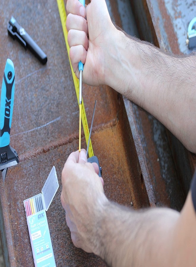 OX Tools Tuff Carbon Marking Pencil Replacement Lead 10-Pack with Red, Yellow & Graphite Lead, 2.8 mm lead, OX-P503202 - Image 2