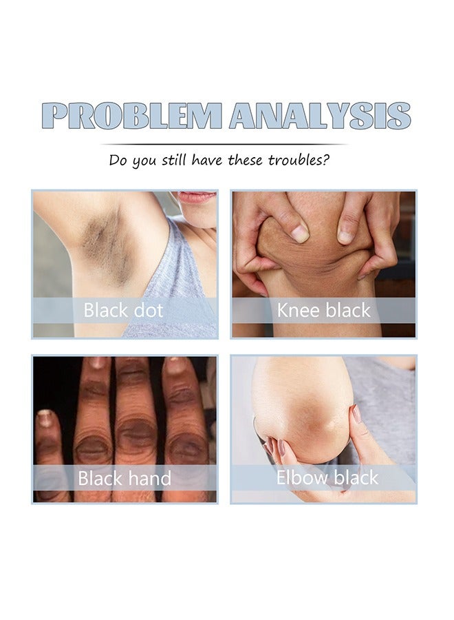 إيلهو كريم البقع الداكنة - ثواني تبييض فوري للوجه مزيل البقع الداكنة ، كريم تحت الإبط ، الرقبة ، الظهر ، الساقين ، المرفقين ، المناطق الخاصة ، المكونات النباتية الممتازة 50 مل - Image 3