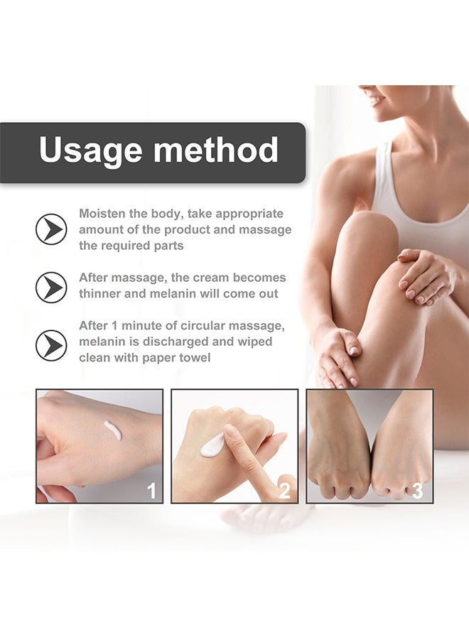 إيلهو كريم البقع الداكنة - ثواني تبييض فوري للوجه مزيل البقع الداكنة ، كريم تحت الإبط ، الرقبة ، الظهر ، الساقين ، المرفقين ، المناطق الخاصة ، المكونات النباتية الممتازة 50 مل - Image 4