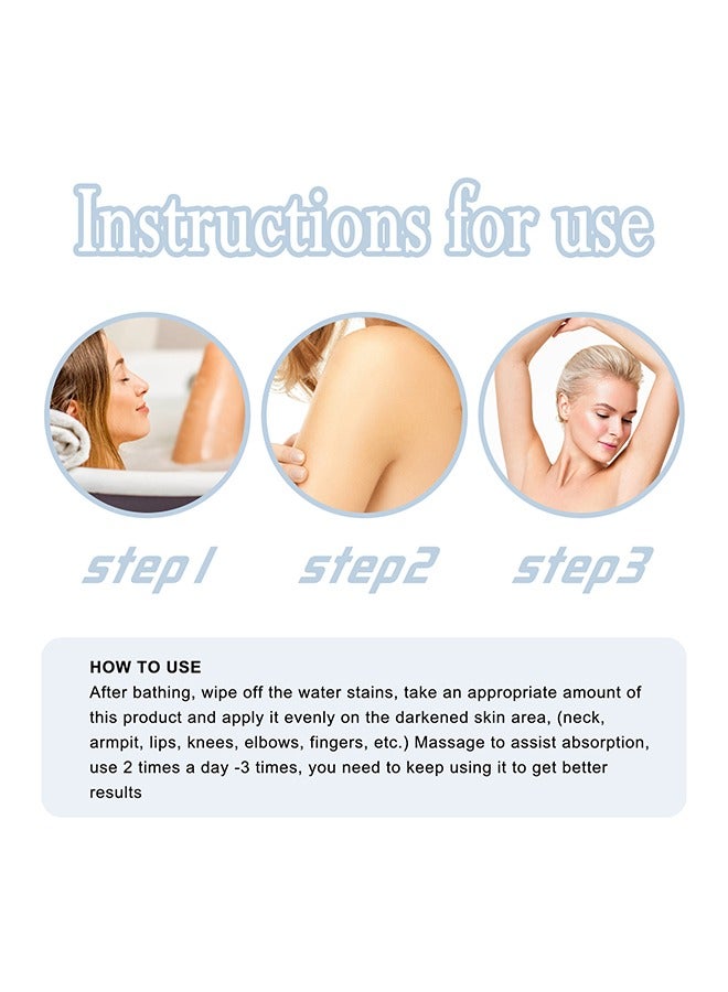 إيلهو كريم البقع الداكنة - ثواني تبييض فوري للوجه مزيل البقع الداكنة ، كريم تحت الإبط ، الرقبة ، الظهر ، الساقين ، المرفقين ، المناطق الخاصة ، المكونات النباتية الممتازة 50 مل - Image 5