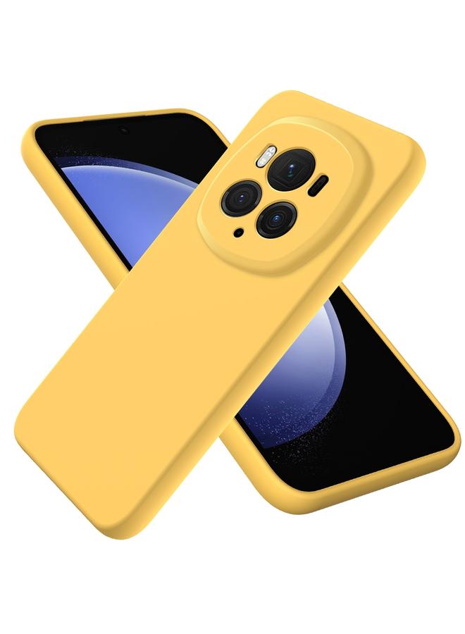 اس-توب جراب لهاتف Honor Magic6 Pro، جراب هاتف مقاوم للصدمات من السيليكون السائل بلون نقي - Image 1