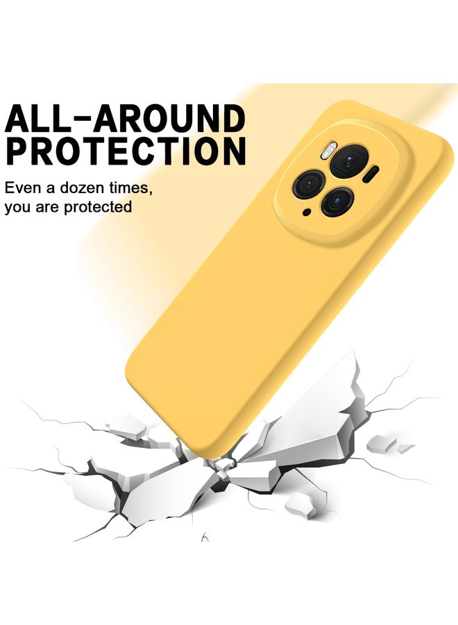 اس-توب جراب لهاتف Honor Magic6 Pro، جراب هاتف مقاوم للصدمات من السيليكون السائل بلون نقي - Image 3