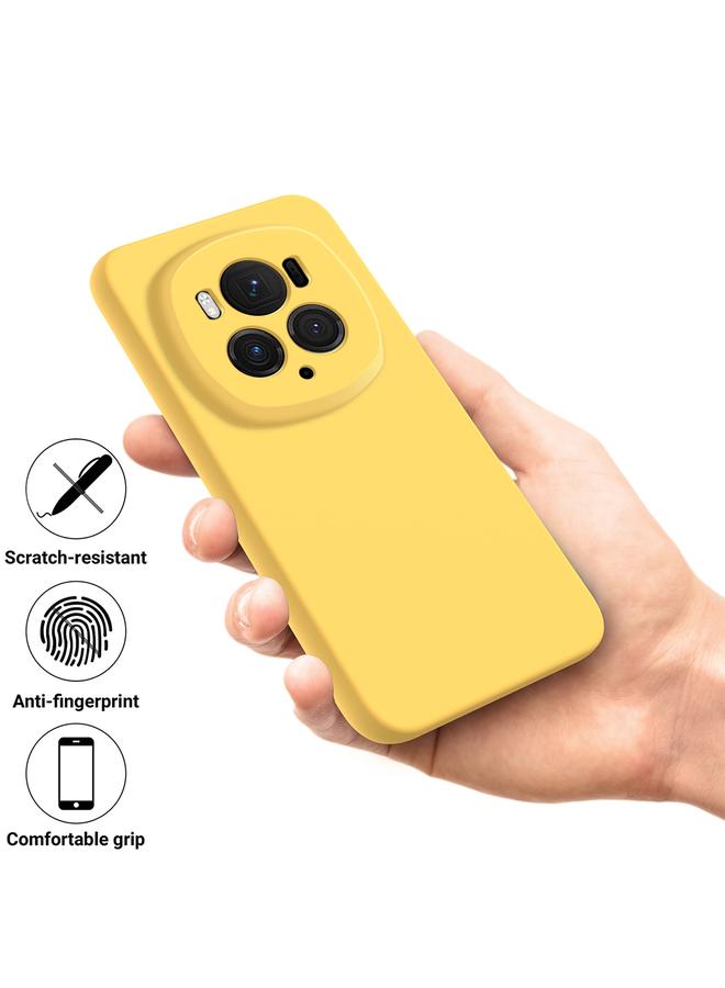 اس-توب جراب لهاتف Honor Magic6 Pro، جراب هاتف مقاوم للصدمات من السيليكون السائل بلون نقي - Image 4