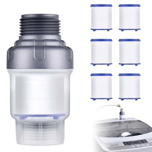 HASTHIP® Washing Machine Inline Pur-eit Water Filters, Washing Machine Water Filter for Hard Water, Chlorine, Limescale Removal, Water Softener for Washing Machine Spare Parts Filter for Taps - Image 1