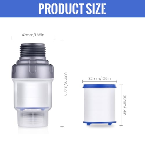 HASTHIP® Washing Machine Inline Pur-eit Water Filters, Washing Machine Water Filter for Hard Water, Chlorine, Limescale Removal, Water Softener for Washing Machine Spare Parts Filter for Taps - Image 2