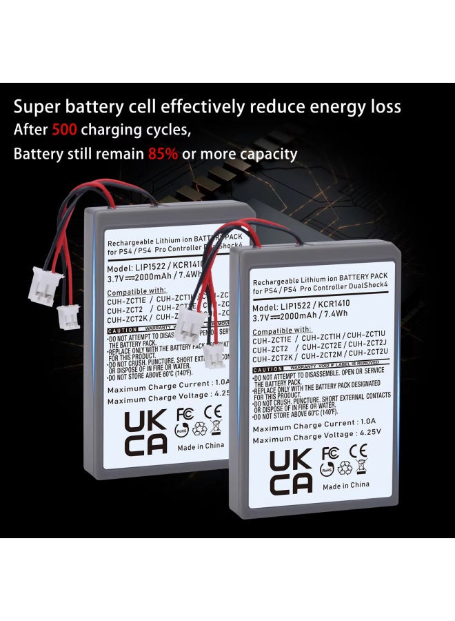 PS4 Battery For Sony Wireless Gamepad Dualshock4 V1-Standard Capacity:2000mAh