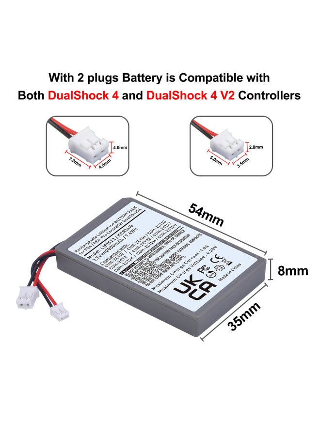 PS4 Battery For Sony Wireless Gamepad Dualshock4 V1-Standard Capacity:2000mAh