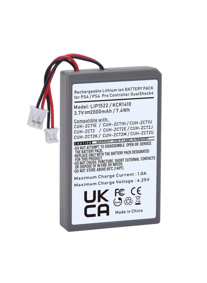 PS4 Battery For Sony Wireless Gamepad Dualshock4 V1-Standard Capacity:2000mAh