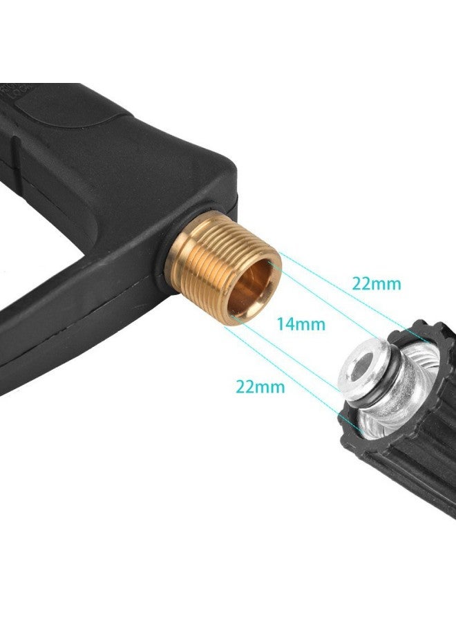 High-pressure Car Wash Water Gun, Car Wash Machine Water Nozzle, 5-color Spray Nozzle, Spray Gun M22 Inner 14 Copper Valve, Cleaning Machine Water Gun Head - Image 2