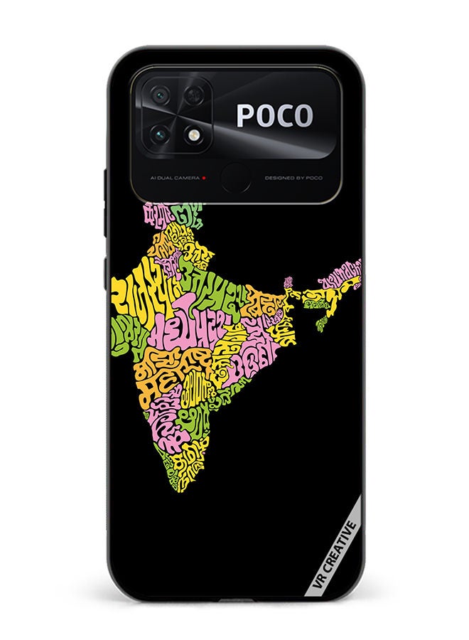 VR CREATIVE Protective Case Cover For Xiaomi Poco C40 Indian States Name Design Multicolour - Image 1