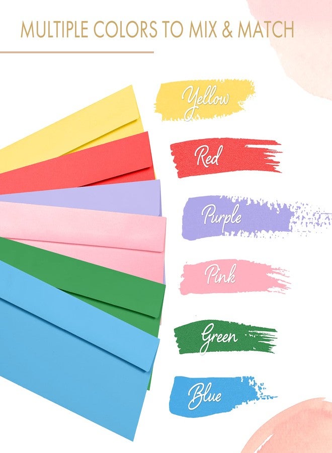 MATICAN Colored Envelopes Letter Size, 36-Pack #10 Business Envelopes, 4 1/8 x 9 1/2 Inches, 6 Colors - Image 3