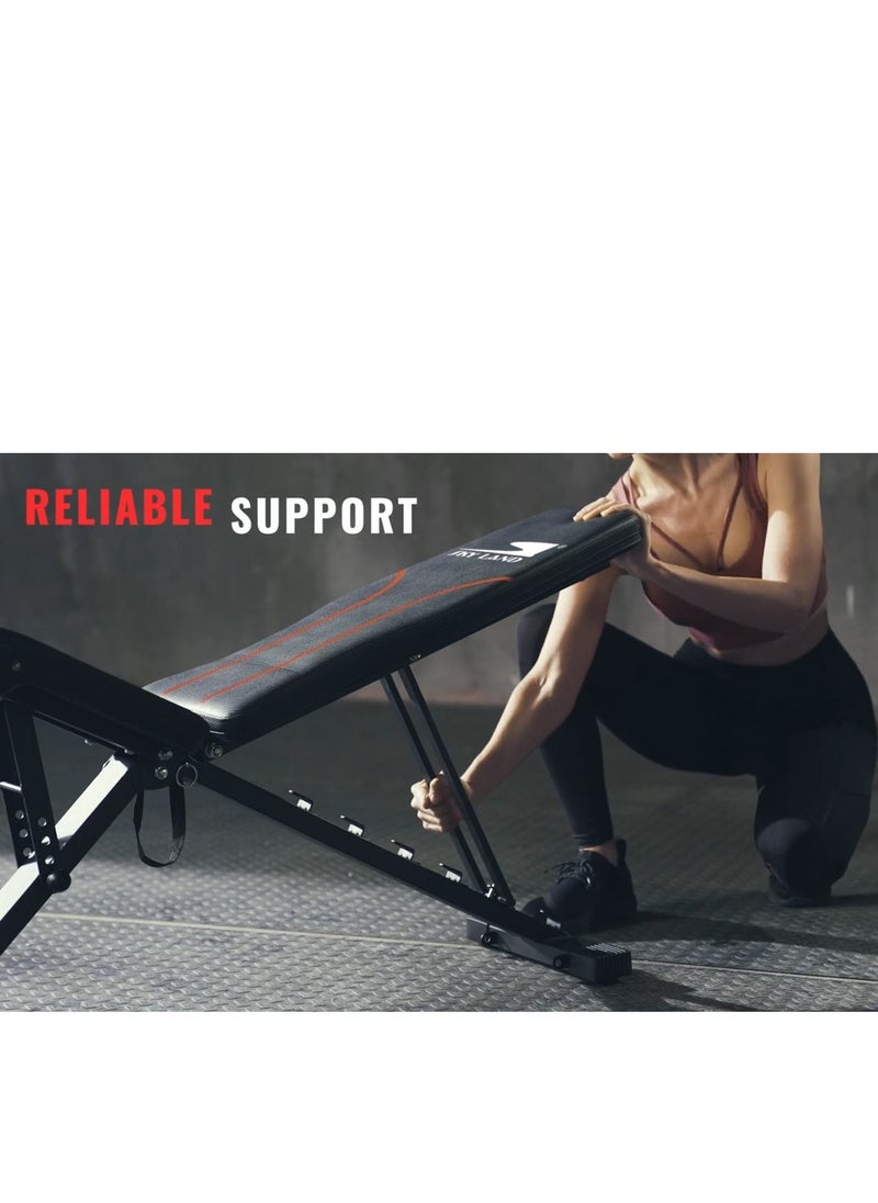 Sky Land - Multi-function Foldable and Adjustable Weight Bench| Weight Bench Press For Strength Training Home Gym Workout - Image 1