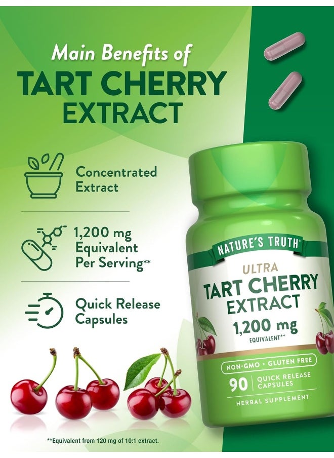 Nature's Truth Nature's Truth Ultra Tart Cherry Extract 1200 mg, 90 Count  - Image 5