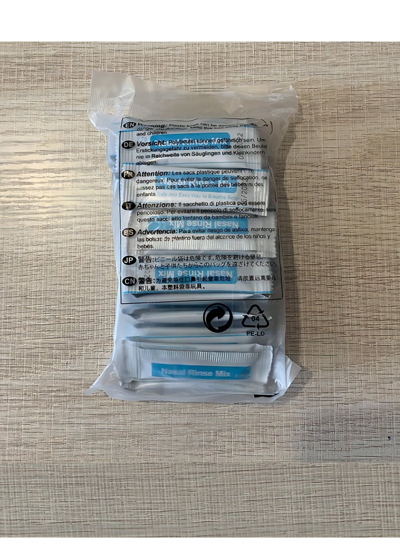 Nasal Irrigation Salt, Nasal Wash Salt，40Pack*2.7g Nasal Irrigation Salt,Nasal Wash Salt