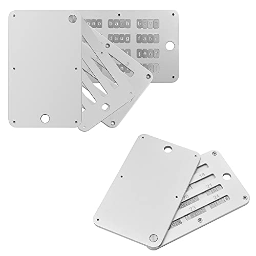 ArlinaL Crypto Steel Bitcoin Wallet, Cryptocurrency Seed Backup Cold Storage, Hardware Cold Wallet for Crypto Seed Storage, Supports up to 24 Words - Image 2