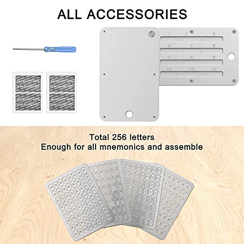 ArlinaL Crypto Steel Bitcoin Wallet, Cryptocurrency Seed Backup Cold Storage, Hardware Cold Wallet for Crypto Seed Storage, Supports up to 24 Words - Image 3