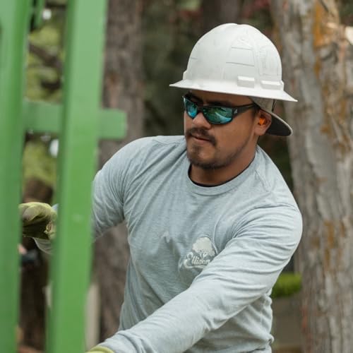 EDGE TSK21-G15-7 Kazbek Polarized Wrap-Around Safety Glasses, Anti-Scratch, Non-Slip, UV 400, Military Grade, ANSI/ISEA & MCEPS Compliant, 5.04" Wide (Black Frame/G-15 Silver Mirror Lens) - Image 4