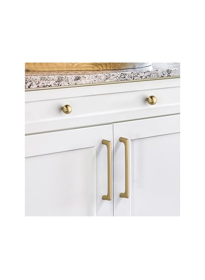 The Bros Cabinet Knobs,Gold Kitchen Cupboard Knobs Single Hole,Solid Zinc Cabinet Knobs with 6 Screws for Drawer, Wardrobe, Cabinets, Doors, Decoration, 6PCS - Image 5