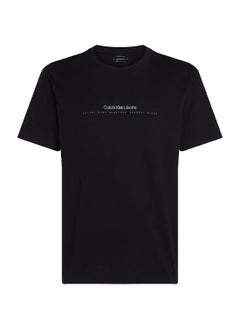 Men's Minimal Logo T-Shirt - Cotton, Black - pzsku/Z1AB121B24F126B67B23DZ/45/_/1738050928/f3402d40-1205-4d71-8ec2-acf9414c4f4d