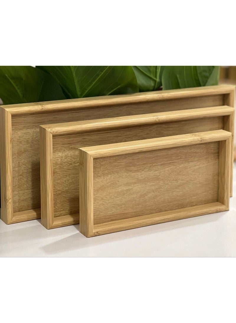 Three-piece rectangular tray set - Image 3