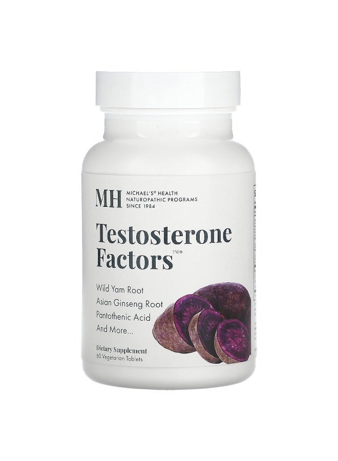 Michael's Naturopathic Michael's Naturopathic, Testosterone Factors , 60 Vegetarian Tablets - Image 1