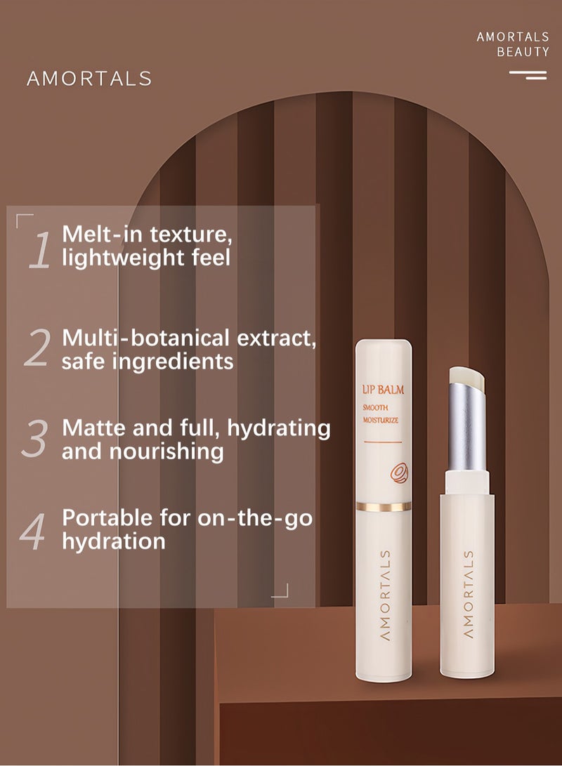AMORTALS AMORTALS Airily and Moisturizing Lip Set Contains Lip Mask and Lip Balm and Lip Mask Stick Mild Deep Nourishing Repairing Brightening Lightweight Daily Lip Care to Fade Lip Line and Improve Dry  - Image 4