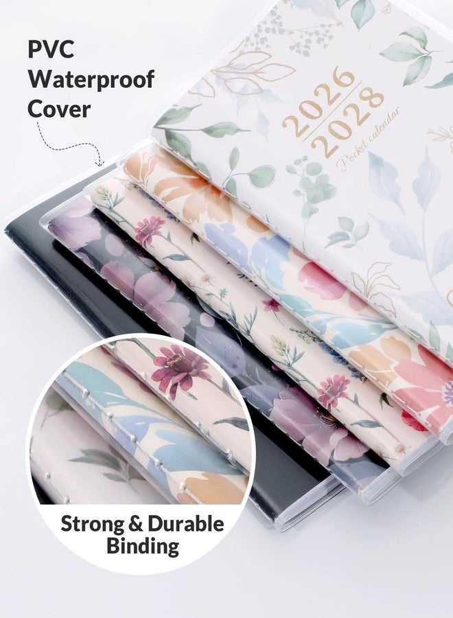 SUNEE Pocket Calendar May 2026 to June 2028 - Two Year Monthly Planner Small Calendar 3.5" x 6" Organizer for Daily & Yearly Schedule - Compact Agenda Notebook for School, Work, Women, Greenery - Image 5