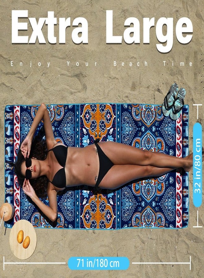 Widdonen 2 Pack Microfiber Lightweight Beach Towel Sand Free Quick Dry Absorbent Thin Compact Towels for Swimming Pool Camping Beach Accessories Large Easy Pack Travel Things for Vacation Essentials Gift - Image 3