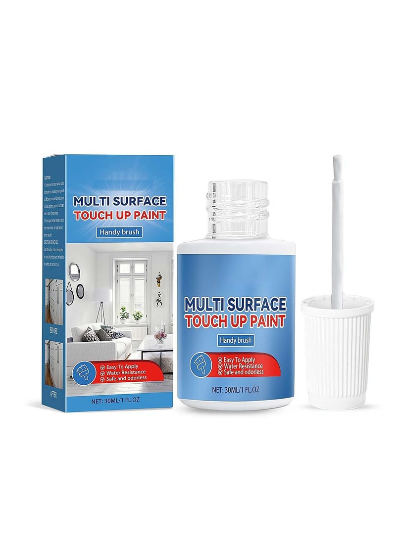 CMGTYYD White Touch Up Paint, Multi Surface Touch Up Paint Pen, Quickly Repairs for House Minor Chips, Walls, Wood, Interior and Exterior Satin Enamel Paint, 30ML  - Image 1