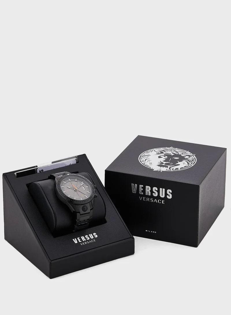 VERSUS VERSACE Steel Strap Analog Watch