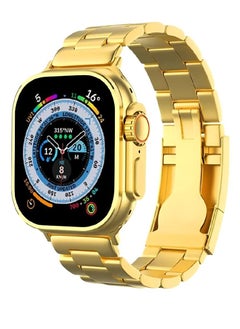 Zoom Plus 2023 New Bluetooth Calling Full Screen Touch Heart Rate Monitoring Ultra Smart Watch Golden  - Image 1