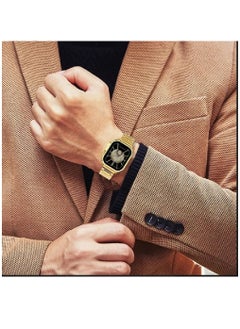 Zoom Plus 2023 New Bluetooth Calling Full Screen Touch Heart Rate Monitoring Ultra Smart Watch Golden  - Image 5