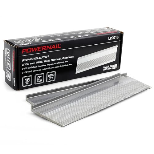 Powernail L20016 16 Gauge 2 Inch Length L-Cleat Nails for Hardwood Flooring (Box of 1000) - Image 1