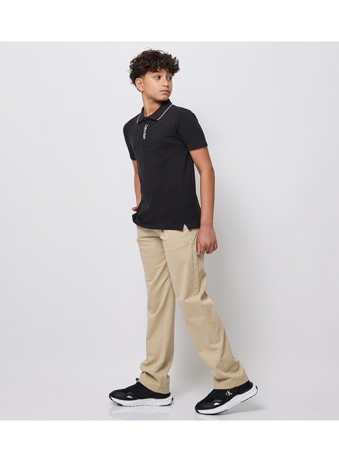 كالفن كلاين جينز سروال تشينو مستقيم للأطفال للمناسبات - Image 4