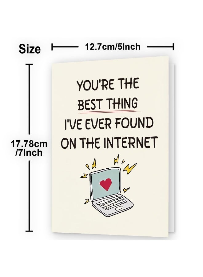 Peachjoy Husband Birthday Card, Funny Birthday Cards for Men, Boyfriend, Husband, and Him, Happy Anniversary and Bday Gifts for Men - Image 2