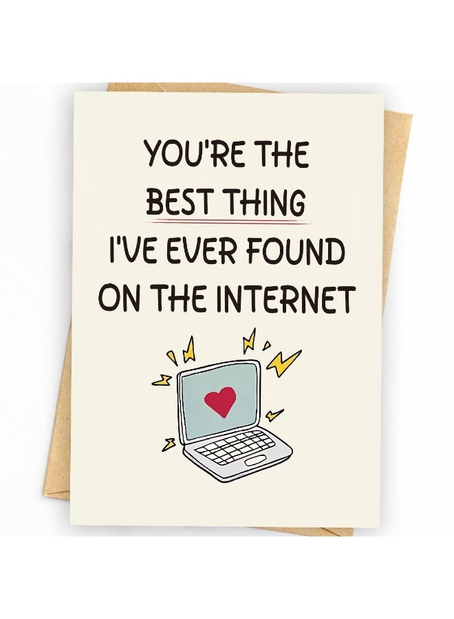 Peachjoy Husband Birthday Card, Funny Birthday Cards for Men, Boyfriend, Husband, and Him, Happy Anniversary and Bday Gifts for Men - Image 1