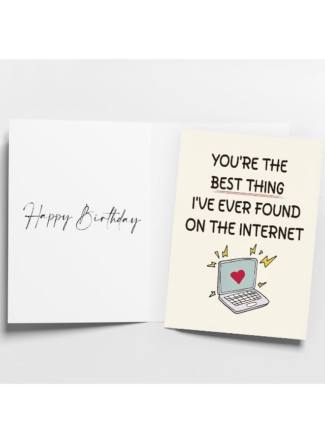 Peachjoy Husband Birthday Card, Funny Birthday Cards for Men, Boyfriend, Husband, and Him, Happy Anniversary and Bday Gifts for Men - Image 4