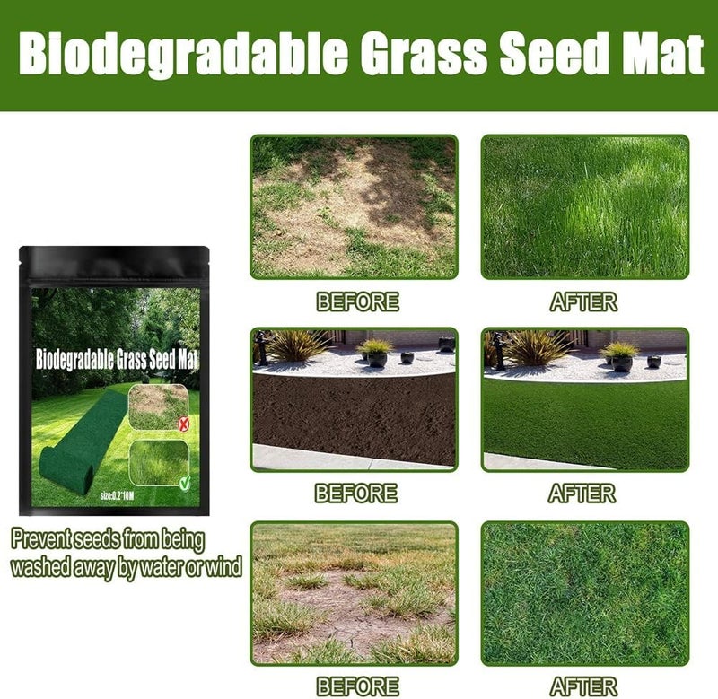 ويوبلز حصيرة بذور العشب الملفوفة، سهلة الاستخدام، سريعة الإصلاح، للزراعة - Image 2
