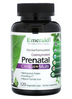 Emerald Laboratories Coenzymated Prenatal Clinical + Multi 120 Vegetable Caps 