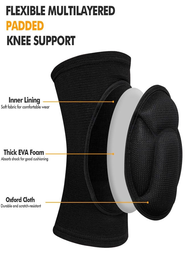 Banzk Protective Knee Pads, Thick Sponge Anti-slip,Women's/Men's Knee Pads for Volleyball, Rock Climbing, Cycling, Dancing, Gardening, Gardening, Flooring, House Cleaning, Construction Work with Thick - Image 5