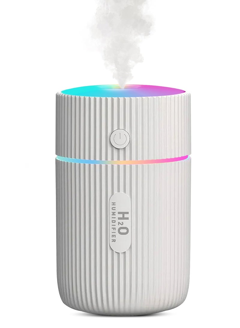 URbazaar 220ml Essential Oil Diffuser, Ultrasonic Cool Mist Aromatherapy Diffusers Aroma Humidifier with Colour Changing LED Lights Aromatherapy Diffuser for Car, Home, Office ( White ) - Image 1