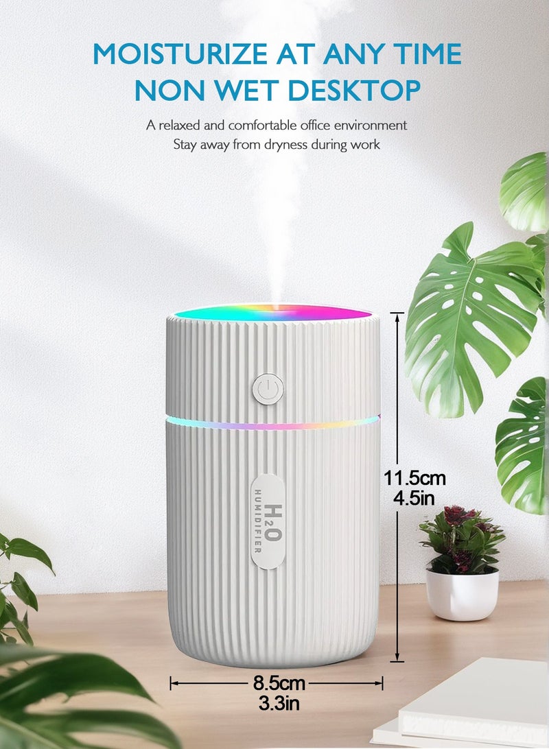 URbazaar 220ml Essential Oil Diffuser, Ultrasonic Cool Mist Aromatherapy Diffusers Aroma Humidifier with Colour Changing LED Lights Aromatherapy Diffuser for Car, Home, Office ( White ) - Image 2