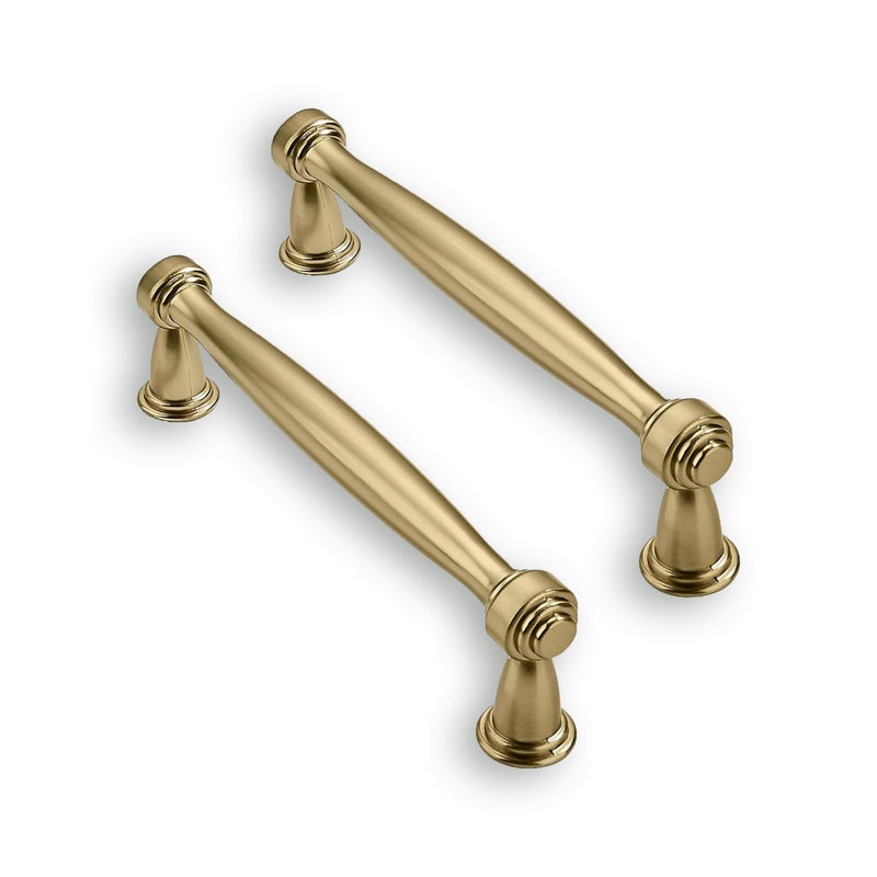 ZAUYX Solid HeavyDuty 10 Pack 334 Inch Hole Center Champagne Bronze Cabinet pulls Champagne Brass is Suitable for Kitchens cabinets vanities Bathroom cabinets - Image 2
