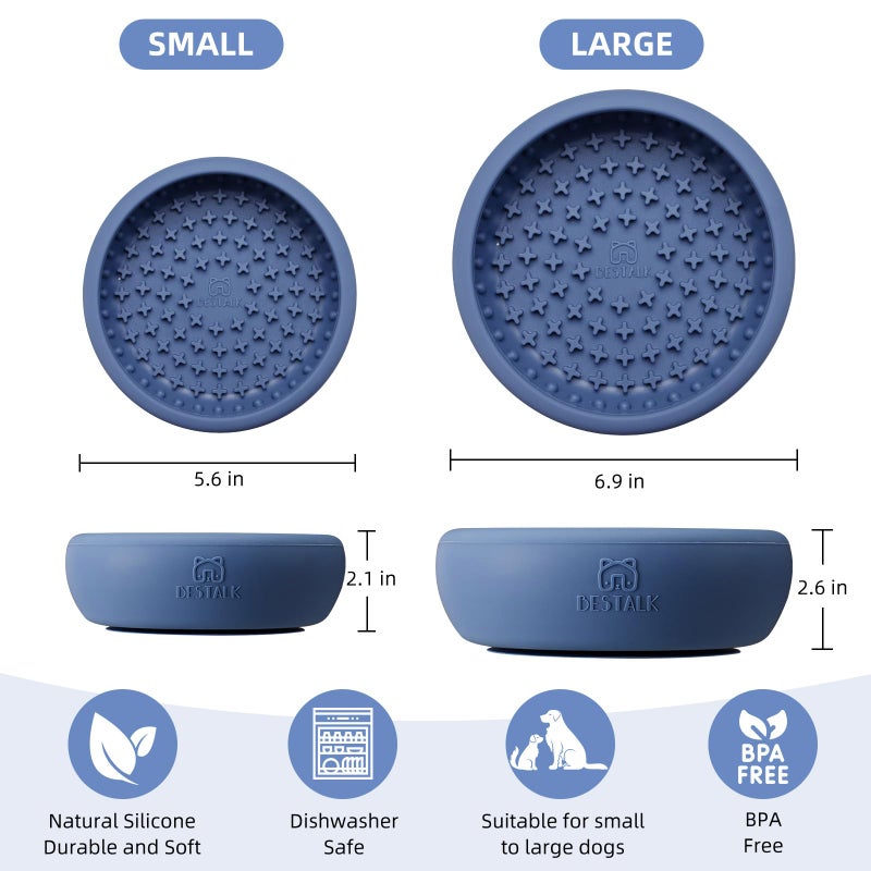 Bestalk Dog Lick Bowl, Bestalk Anxiety Relief Lick Mat for Dogs, Non-Slip Freeze Licking Bowl Enrichment Puzzle Feeder for Distraction, BPA Free Silicone, Dishwasher Safe - Image 5