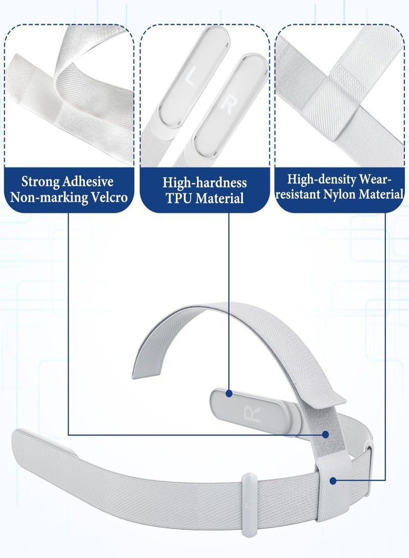 Original Head Strap for Oculus Quest 2 Headset, Replacement Head Strap for Meta Quest 2, VR Accessories with 2 Pair Thumb Grip Caps  - Image 5