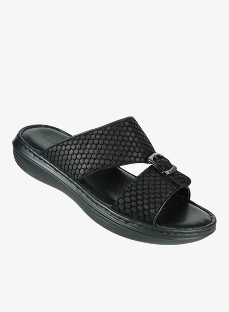 barjeel uno 008-3609 Barjeel Uno Mens Arabic Sandals 21410-62 Black